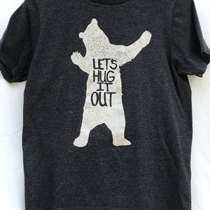 let's hug it out bear shirt